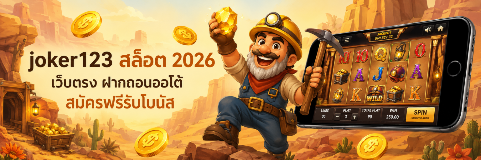 joker123 สล็อต 2026 เว็บตรง ฝากถอนออโต้ สมัครฟรีรับโบนัส ปก